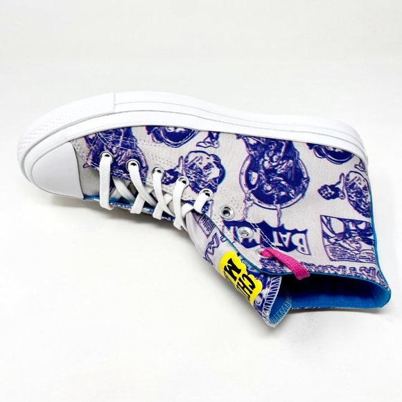 Converse Chuck 70 Hi Chinatown Market Batman White Purple Mens 167512C - Picture 4 of 5